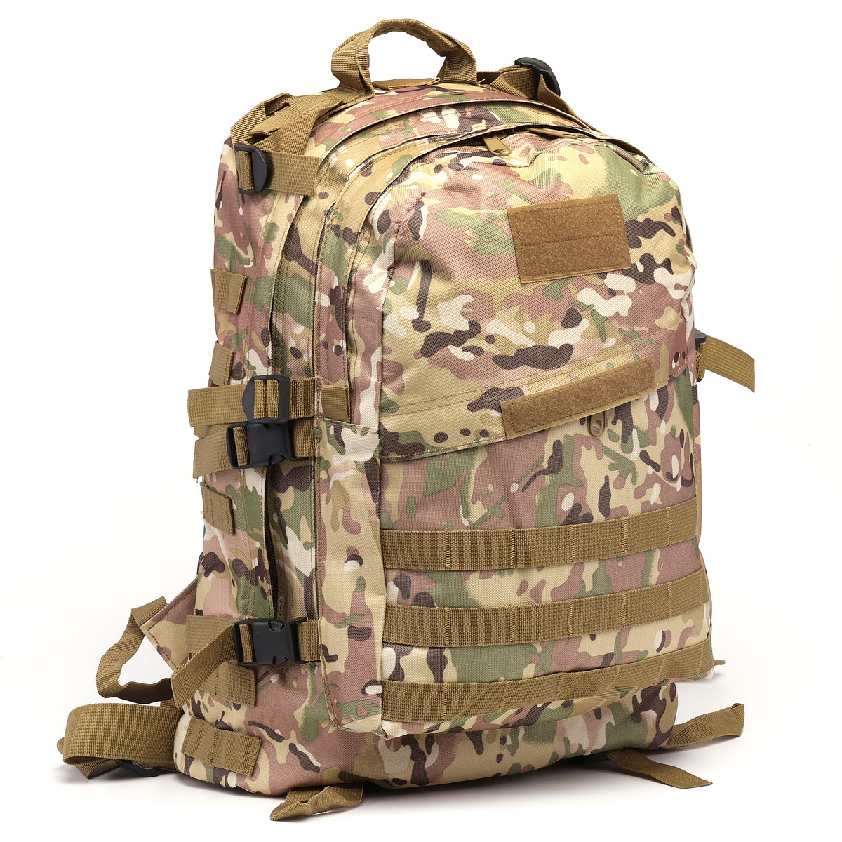 Рюкзак тактический туристический adventure, 40 л, с карманами, мультикам/бежевый